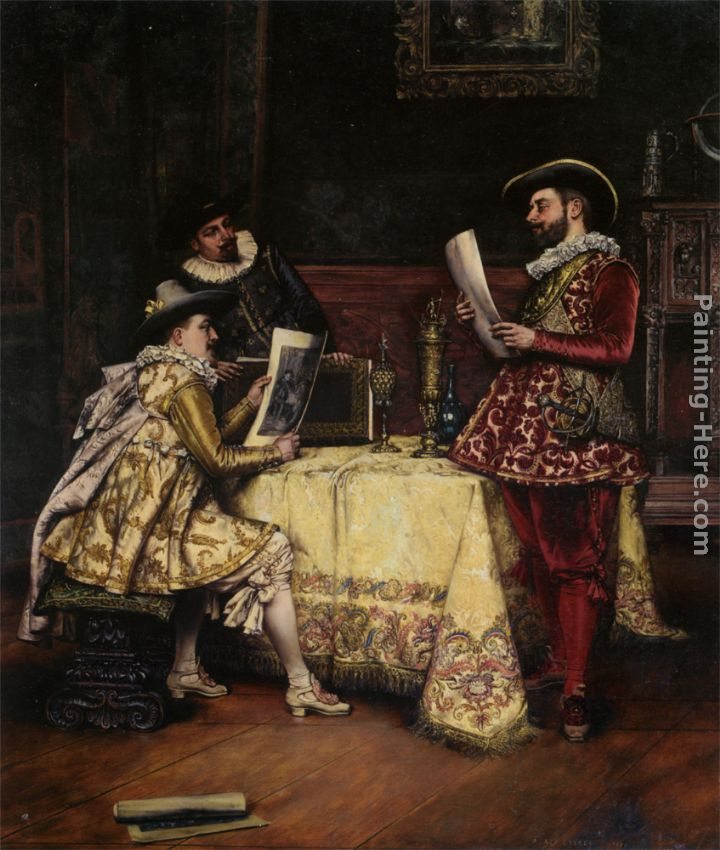 Adolphe Alexandre Lesrel The Connoisseurs